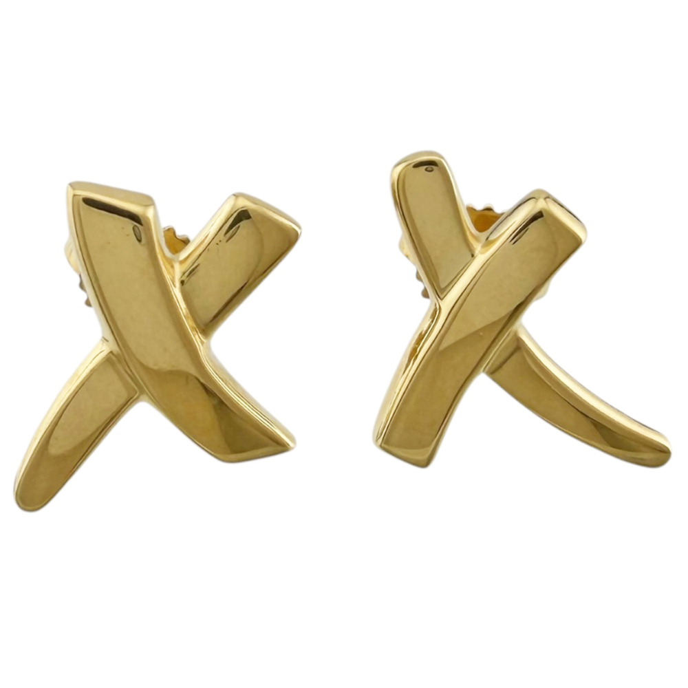 Tiffany & Co. Graffiti X Earrings, 18K Yellow Gold, Women's Earrings.